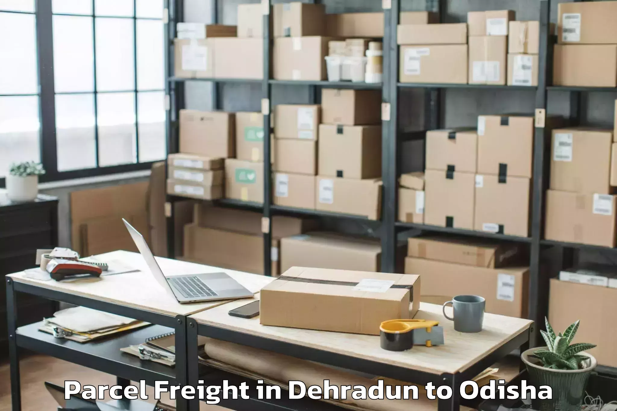 Book Your Dehradun to Daringbadi Parcel Freight Today